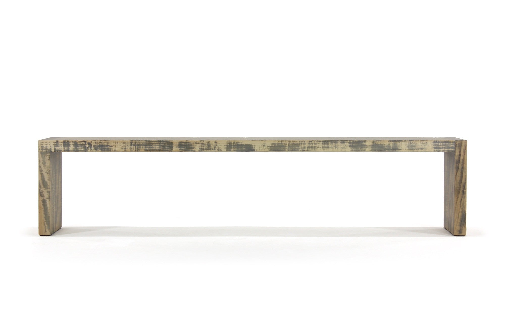 bento bench | worn maple wood finish