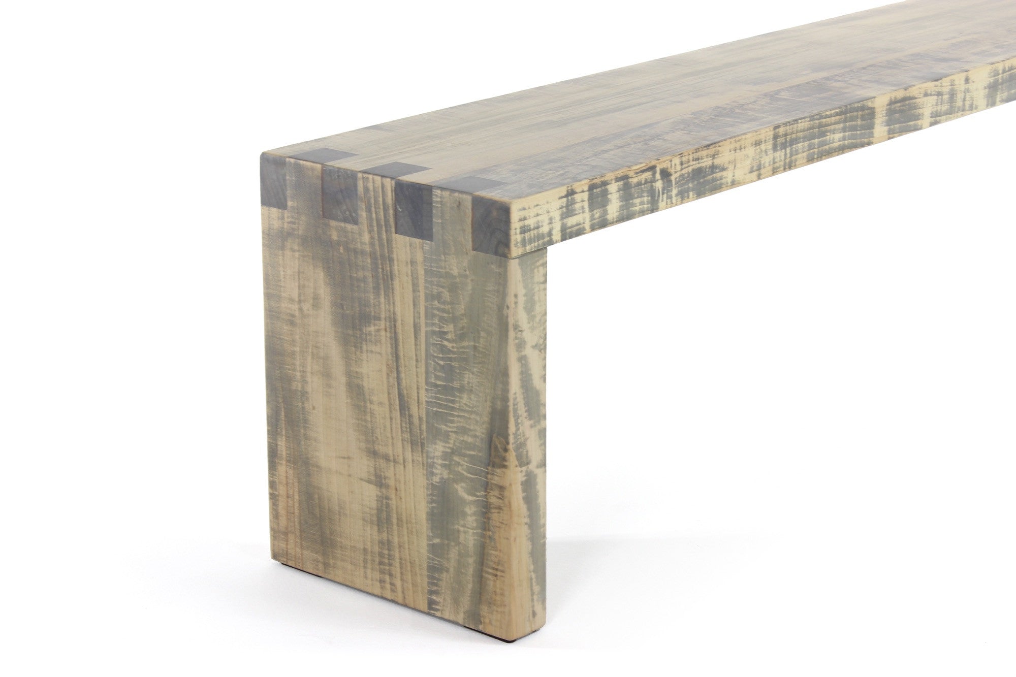 bento bench | worn maple wood finish